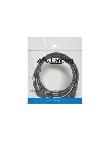 Lanberg CA-C13C-11CC-0030-BK cable de transmisión Negro 3 m C13 acoplador CEE7 7