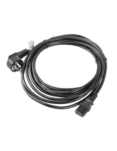 Lanberg CA-C13C-11CC-0100-BK cable de transmisión Negro 10 m C13 acoplador CEE7 7