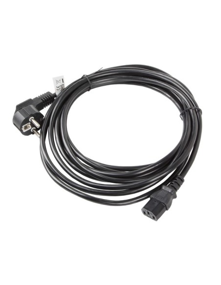Lanberg CA-C13C-11CC-0100-BK cable de transmisión Negro 10 m C13 acoplador CEE7 7