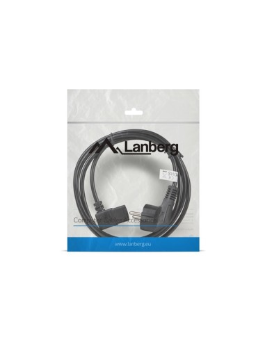 Lanberg CA-C13C-12CC-0018-BK cable de transmisión Negro 2 m C13 acoplador CEE7 7