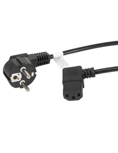 Lanberg CA-C13C-12CC-0030-BK cable de transmisión Negro 3 m CEE7 7 IEC 320