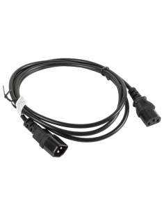 Lanberg CA-C13E-10CC-0018-BK cable de transmisión Negro 1,8 m C13 acoplador C14 acoplador 2