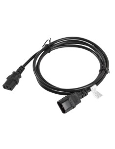 Lanberg CA-C13E-11CC-0018-BK cable de transmisión Negro 1,8 m C13 acoplador C14 acoplador 2