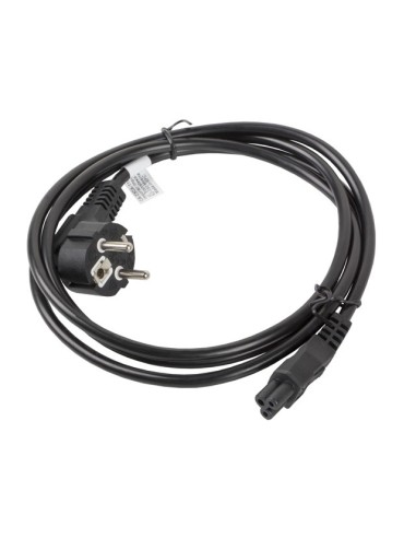 Lanberg CA-C5CA-11CC-0018-BK cable de transmisión Negro 1,8 m CEE7 7 C5 acoplador