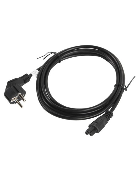 Lanberg CA-C5CA-11CC-003-BK cable de transmisión Negro 3 m C5 acoplador CEE7 7