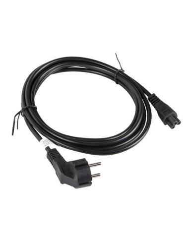Lanberg CA-C5CA-11CC-003-BK cable de transmisión Negro 3 m C5 acoplador CEE7 7