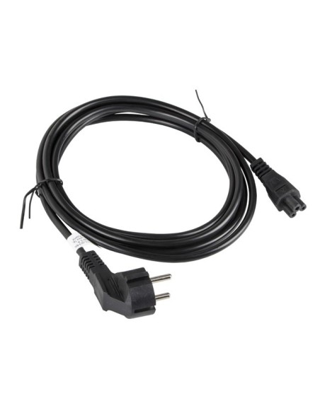 Lanberg CA-C5CA-11CC-003-BK cable de transmisión Negro 3 m C5 acoplador CEE7 7