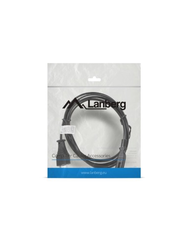Lanberg CA-C7CA-10CC-0018-BK cable de transmisión Negro 1,8 m C7 acoplador CEE7 16