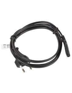 Lanberg CA-C7CA-11CC-0018-BK cable de transmisión Negro 1,8 m C7 acoplador CEE7 16 2