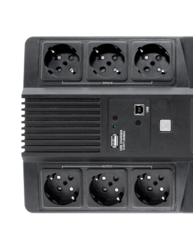 CoolBox SAI SCUDO3 800VA 480W 3+3 SCHUKOS + SOFTWARE