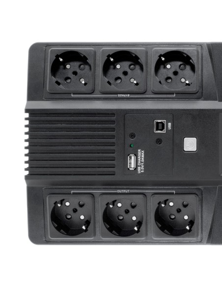 CoolBox SAI SCUDO3 800VA 480W 3+3 SCHUKOS + SOFTWARE