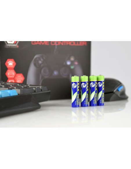 Gembird EG-BA-AAA8R4-01 pila doméstica Batería recargable AAA Níquel-metal hidruro (NiMH)