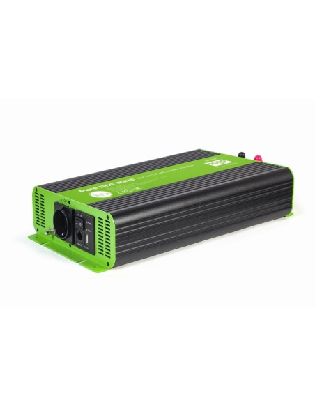 EnerGenie EG-PWC-PS2000-01 adaptador e inversor de corriente Auto 2000 W Negro, Verde
