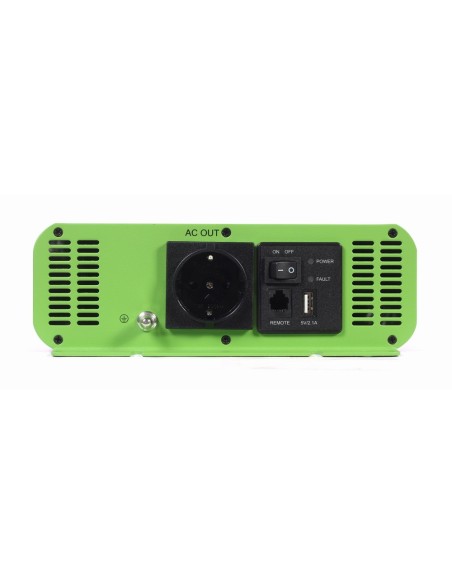 EnerGenie EG-PWC-PS2000-01 adaptador e inversor de corriente Auto 2000 W Negro, Verde
