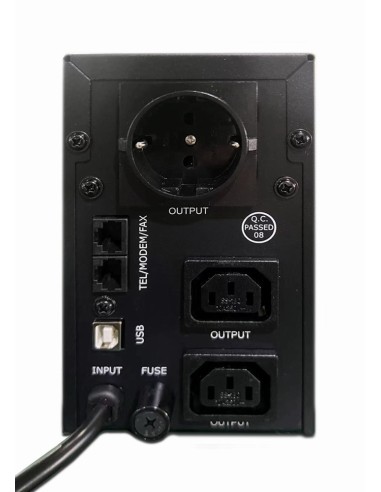 Gembird EG-UPS-032 sistema de alimentación ininterrumpida (UPS) 0,85 kVA 510 W 3 salidas AC