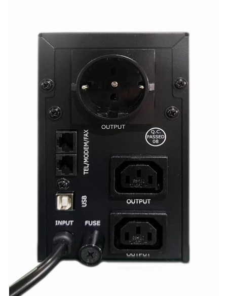 Gembird EG-UPS-032 sistema de alimentación ininterrumpida (UPS) 0,85 kVA 510 W 3 salidas AC