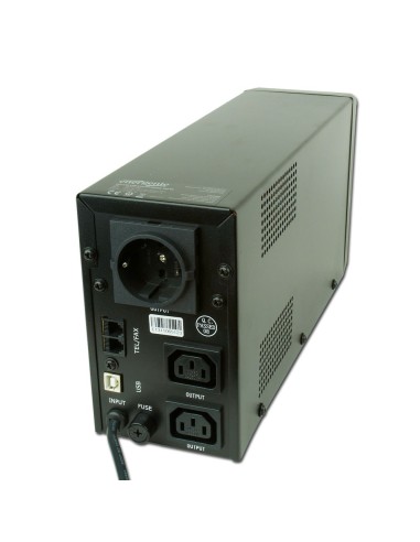 Gembird EG-UPS-032 sistema de alimentación ininterrumpida (UPS) 0,85 kVA 510 W 3 salidas AC