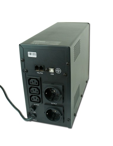 Gembird EG-UPS-033 sistema de alimentación ininterrumpida (UPS) Línea interactiva 1,2 kVA 720 W 3 salidas AC