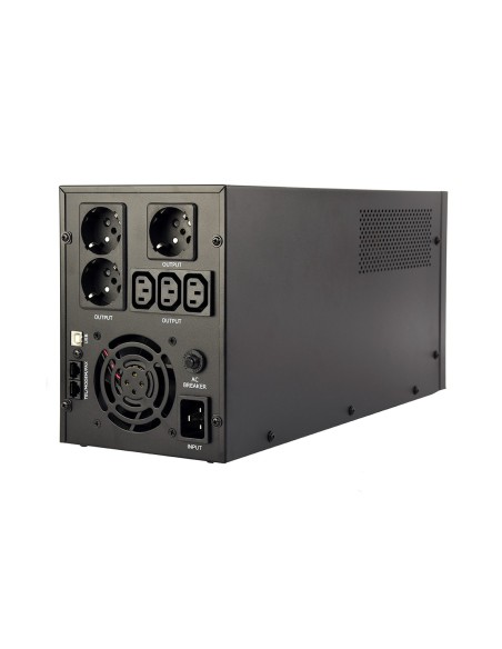 Gembird EG-UPS-036 sistema de alimentación ininterrumpida (UPS) Línea interactiva 3 kVA 1800 W 6 salidas AC