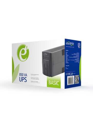 Gembird EG-UPS-B850 sistema de alimentación ininterrumpida (UPS) Línea interactiva 0,85 kVA 510 W
