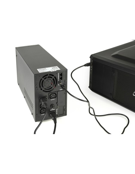 Gembird EG-UPS-PS2000-01 sistema de alimentación ininterrumpida (UPS) Línea interactiva 2 kVA 1600 W 4 salidas AC