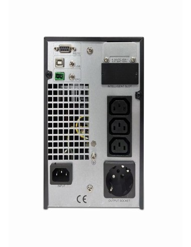 Gembird EG-UPSO-1000 sistema de alimentación ininterrumpida (UPS) Doble conversión (en línea) 1 kVA 900 W 4 salidas AC