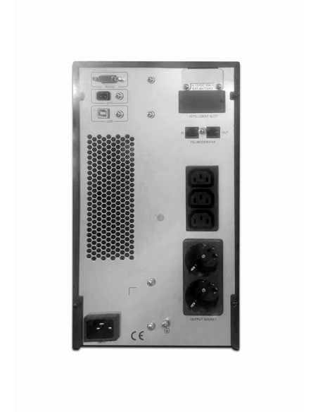 Gembird EG-UPSO-2000 sistema de alimentación ininterrumpida (UPS) Doble conversión (en línea) 2 kVA 1800 W 5 salidas AC