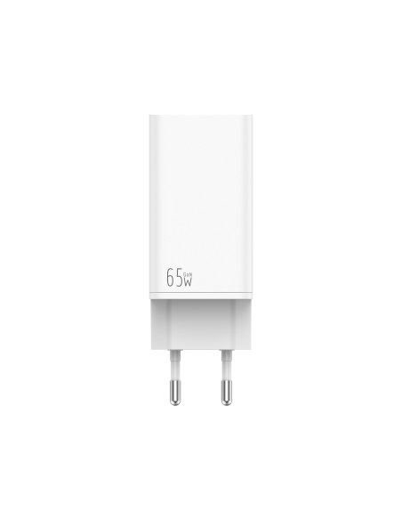 Leotec Cargador 65W GaN 2 USB-C PD + 1 USB-A Blanco