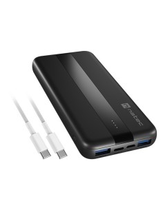 NATEC TREVI SLIM Q V2 Polímero de litio 10000 mAh Negro