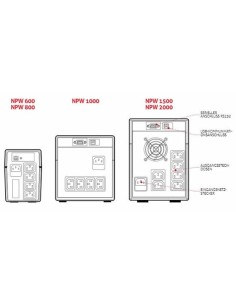 Riello NPW 1500 sistema de alimentación ininterrumpida (UPS) 1,5 kVA 900 W 6 salidas AC 2