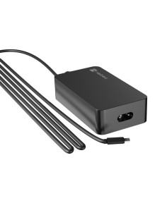 NATEC Grayling USB-C 45W adaptador e inversor de corriente Universal Negro 2