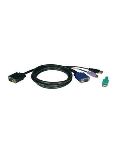 Tripp Lite P780-006 Juego de Cables Combinados USB PS2 para KVMs NetController serie B040 y B042, 1.83 m [6 pies]