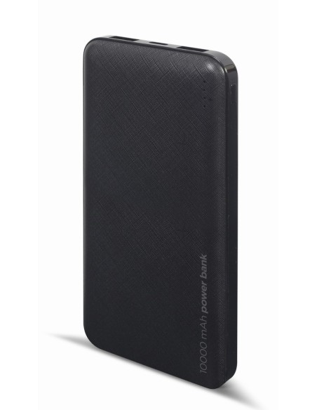 Gembird PB10-02 batería externa Polímero de litio 10000 mAh Negro