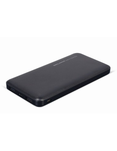 Gembird PB10-02 batería externa Polímero de litio 10000 mAh Negro