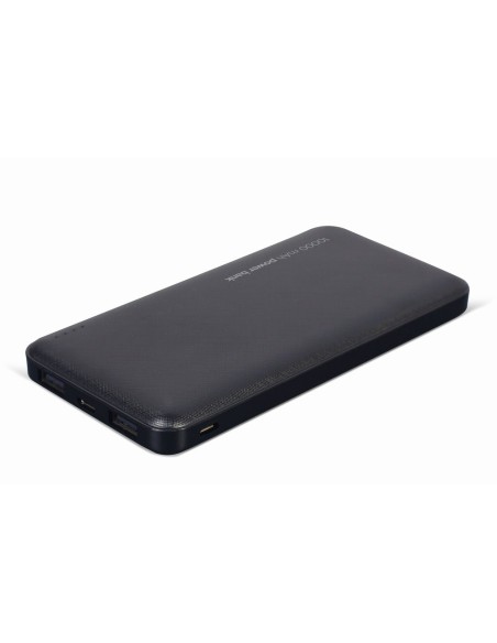 Gembird PB10-02 batería externa Polímero de litio 10000 mAh Negro