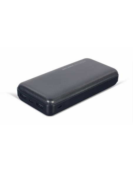 Gembird PB20-02 batería externa Polímero de litio 20000 mAh Negro