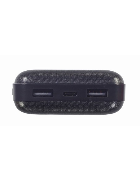 Gembird PB20-02 batería externa Polímero de litio 20000 mAh Negro