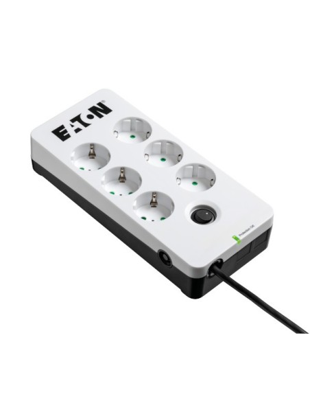Eaton PB6D limitador de tensión Negro, Blanco 6 salidas AC 220 - 250 V 1,5 m