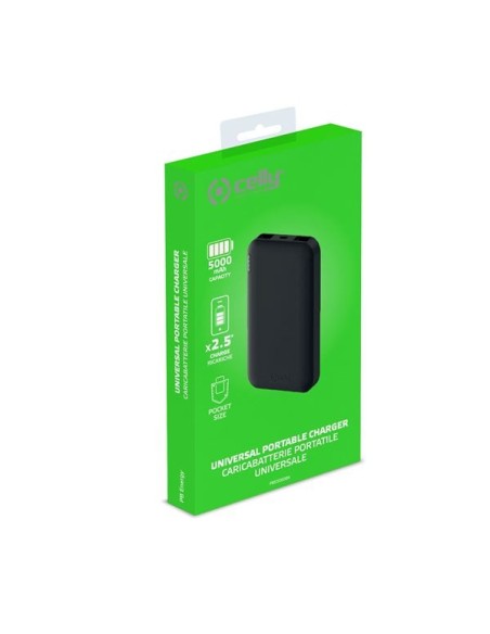 Celly PBE5000 Ión de litio 5000 mAh Negro