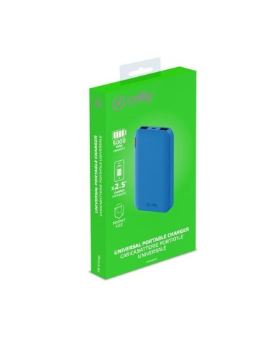 Celly PBE5000 Ión de litio 5000 mAh Azul