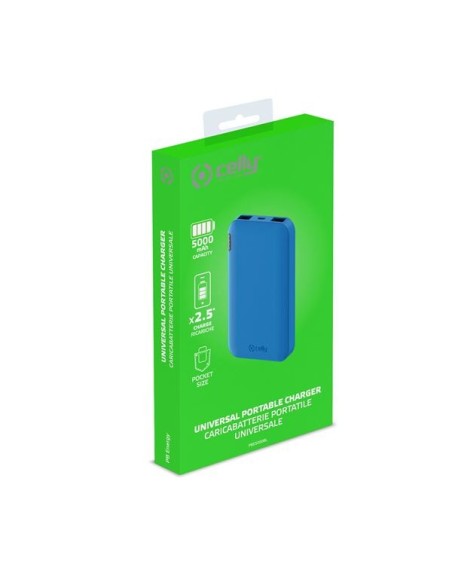 Celly PBE5000 Ión de litio 5000 mAh Azul