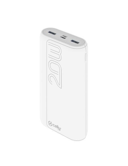 Celly PBPD20000EVOWH batería externa 20000 mAh Blanco