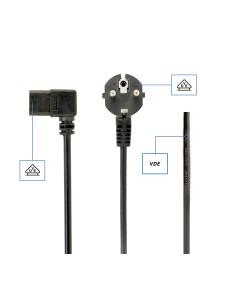 Gembird PC-186A-VDE cable de transmisión Negro 1,8 m 2