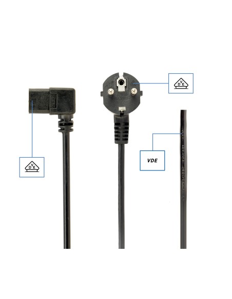 Gembird PC-186A-VDE cable de transmisión Negro 1,8 m