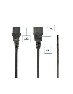 Gembird PC-189-VDE cable de transmisión Negro 1,8 m C14 acoplador