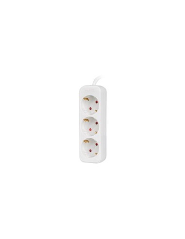 Lanberg PS0-03F-0150-W base múltiple 1,5 m 3 salidas AC Interior Blanco