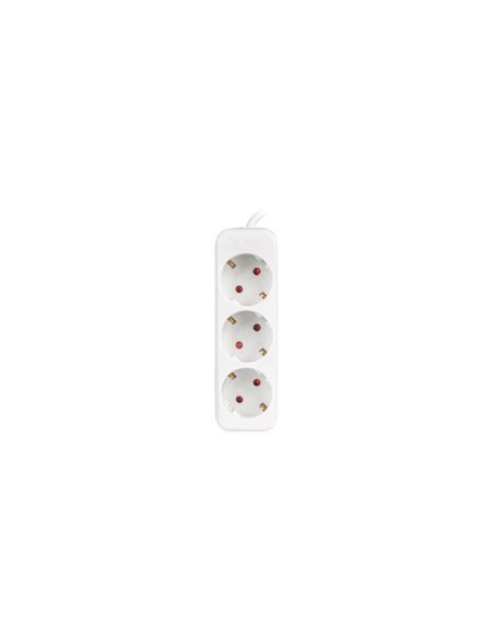 Lanberg PS0-03F-0150-W base múltiple 1,5 m 3 salidas AC Interior Blanco
