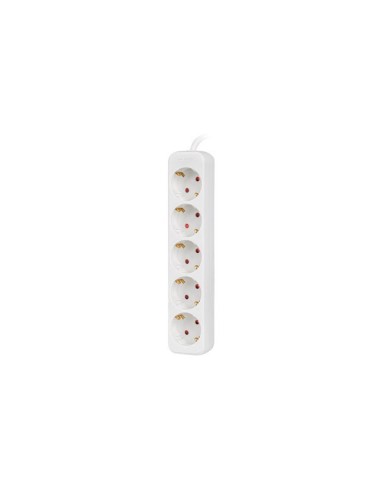 Lanberg PS0-05F-0150-W base múltiple 1,5 m 5 salidas AC Interior Blanco