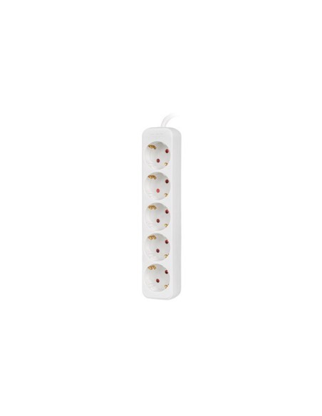 Lanberg PS0-05F-0150-W base múltiple 1,5 m 5 salidas AC Interior Blanco