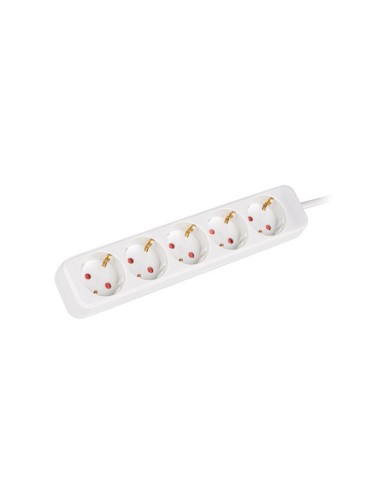 Lanberg PS0-05F-0150-W base múltiple 1,5 m 5 salidas AC Interior Blanco
